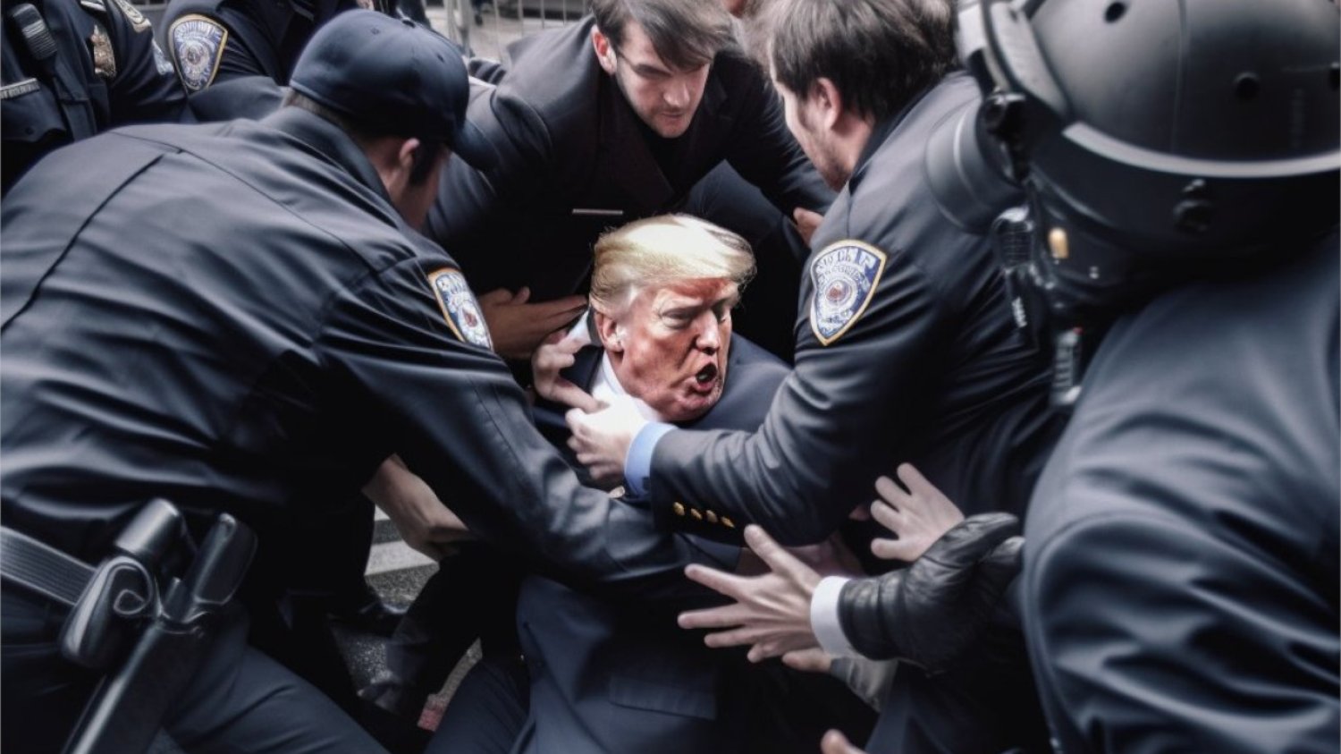 Stworzył zdjęcia z aresztowania Donalda Trumpa.
