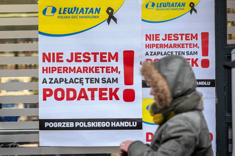 Zimą 2016 r. handlowcy z Lewiatana protestowali przeciwko podatkowym zmianom proponowanym przez rząd.
