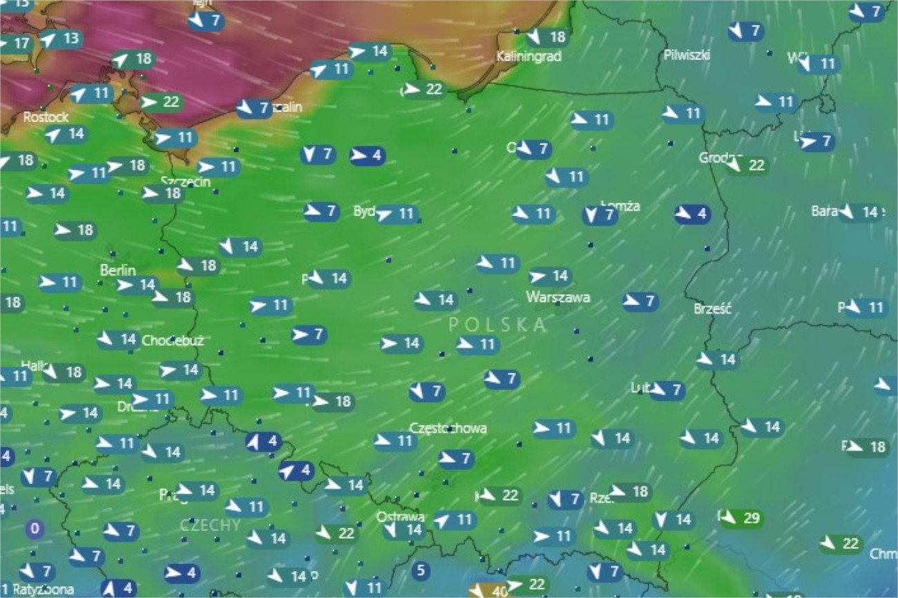 W czwartek nad Polskę nadciągną wichury.