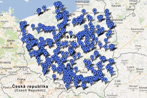 Tu staną nowe fotoradary - mapa (Tu staną nowe fotoradary - mapa)