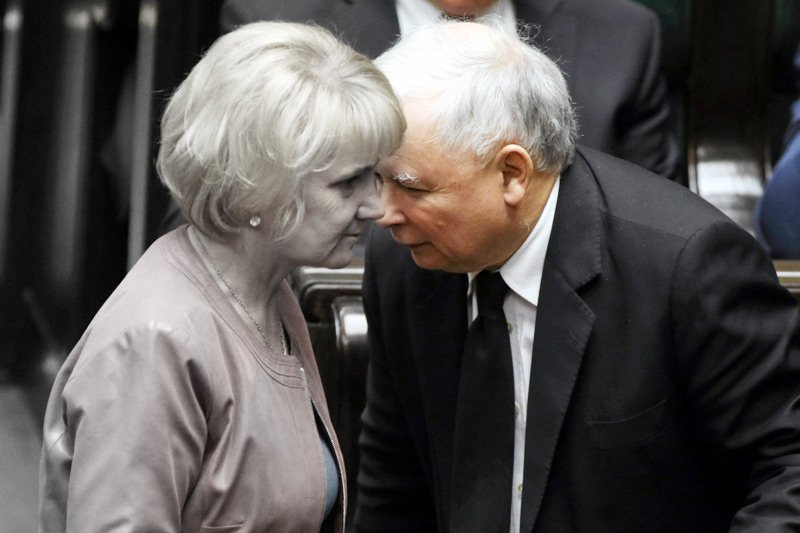 Prezes PiS Jarosław Kaczyński w ciepłych słowach wspominał zmarłą posłankę Jolantę Szczypińską.