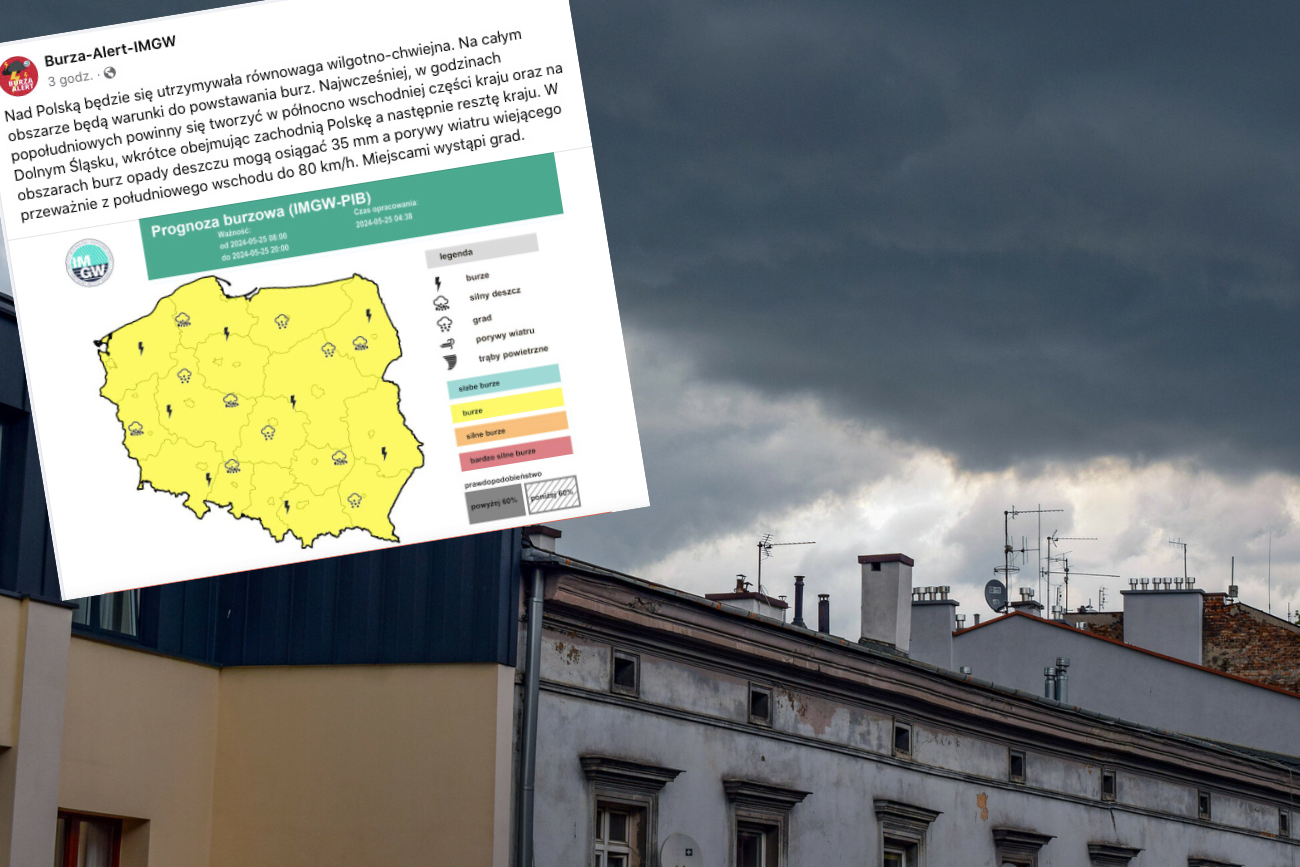 Burze w Polsce. Gdzie będzie grzmieć w sobotę 25.05?