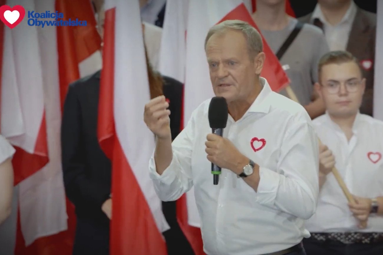Donald Tusk zachęca do oddania głosu na KO.