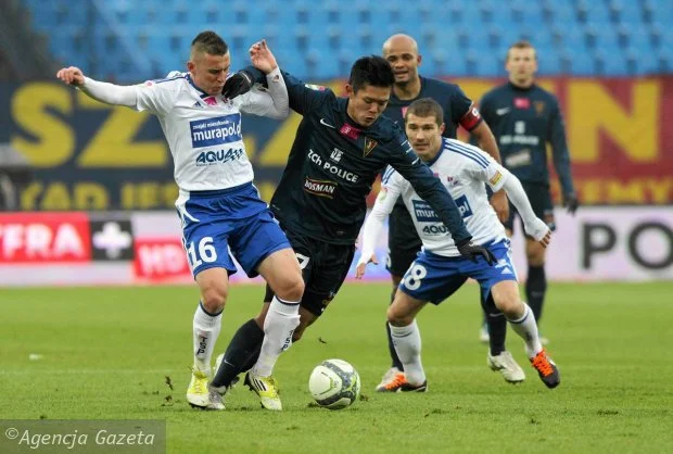 Takafumi Akahoshi w barwach Pogoni Szczecin