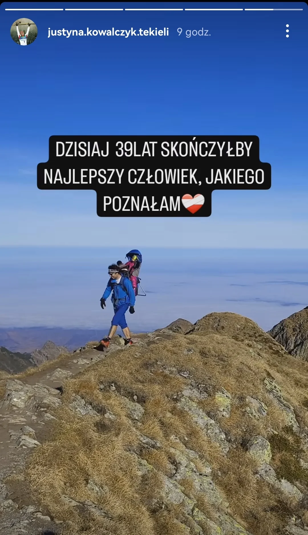 Justyna Kowalczyk upamiętniła męża na Instagramie. "Dziś skończyłby 39 lat"