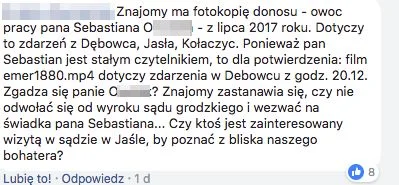 Internauci skarżą się na kierowcę z Jasła, który - ich zdaniem - prowokuje ich na drodze i fotografuje ich wykroczenia, a następnie zdjęcia wysyła do Komendy Policji.