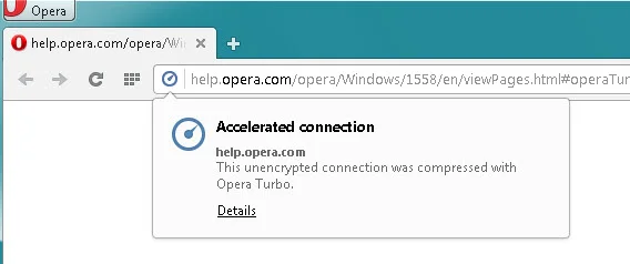 Taka ikonka świadczy o tym, że Opera Turbo jest uruchomiona na komputerach PC i Mac
