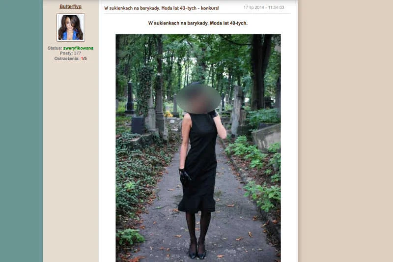 Moda na cmentarzu - inne zdjęcie konkursowe