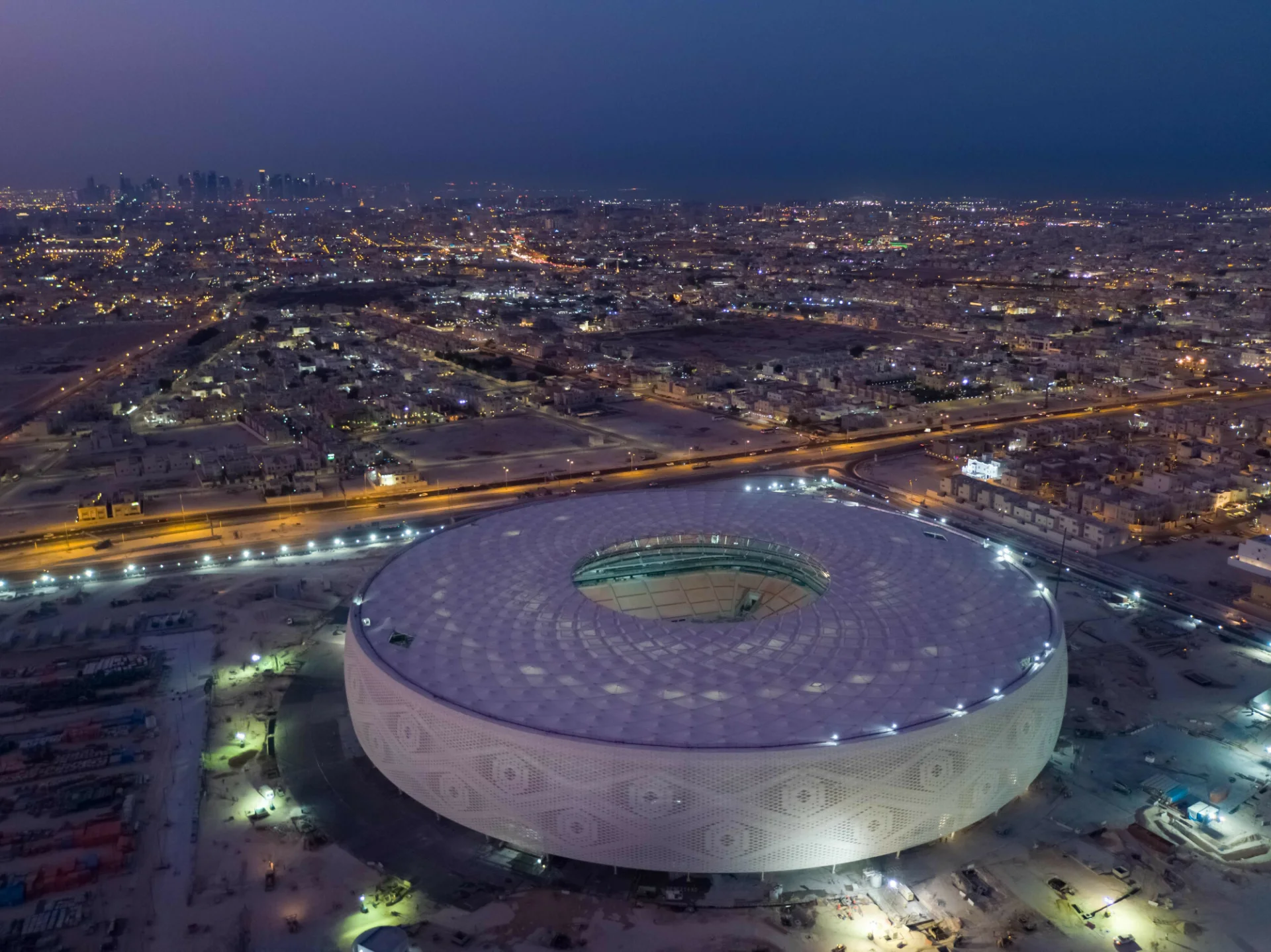 Tak prezentuje się al-Thumama Stadium w Dausze, który będzie jedną z aren przyszłorocznych MŚ