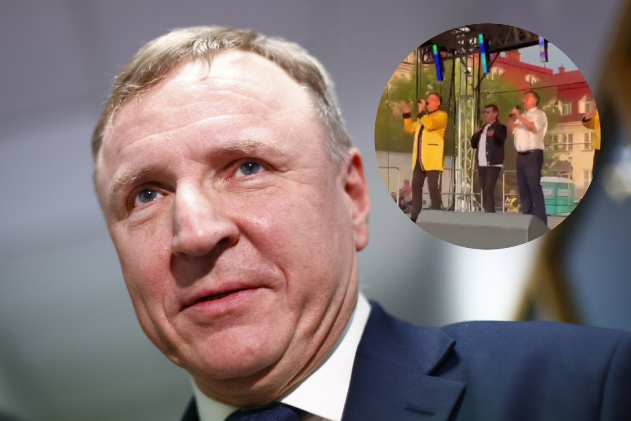 Jacek Kurski śpiewał z gwiazdorami disco-polo w Wyszkowie.