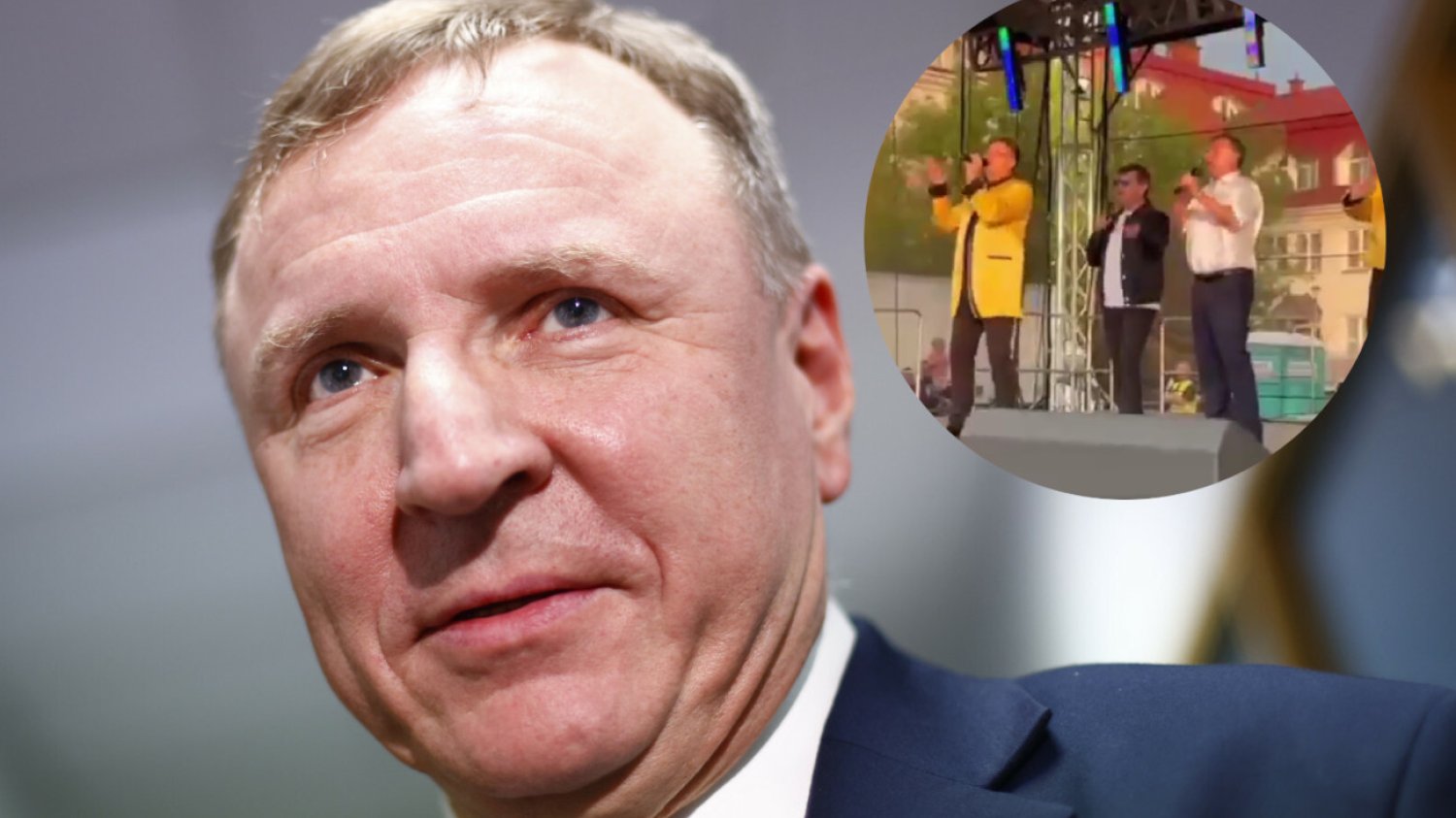 Jacek Kurski śpiewał z gwiazdorami disco-polo w Wyszkowie.