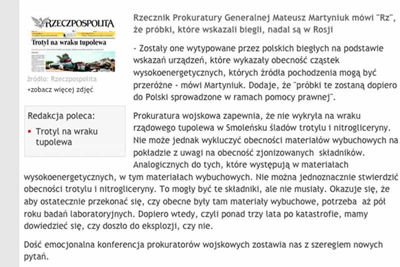 Kolejne, zmodyfikowane oświadczenie. Redakcja cofnęła swoiste przyznanie się do błędu.