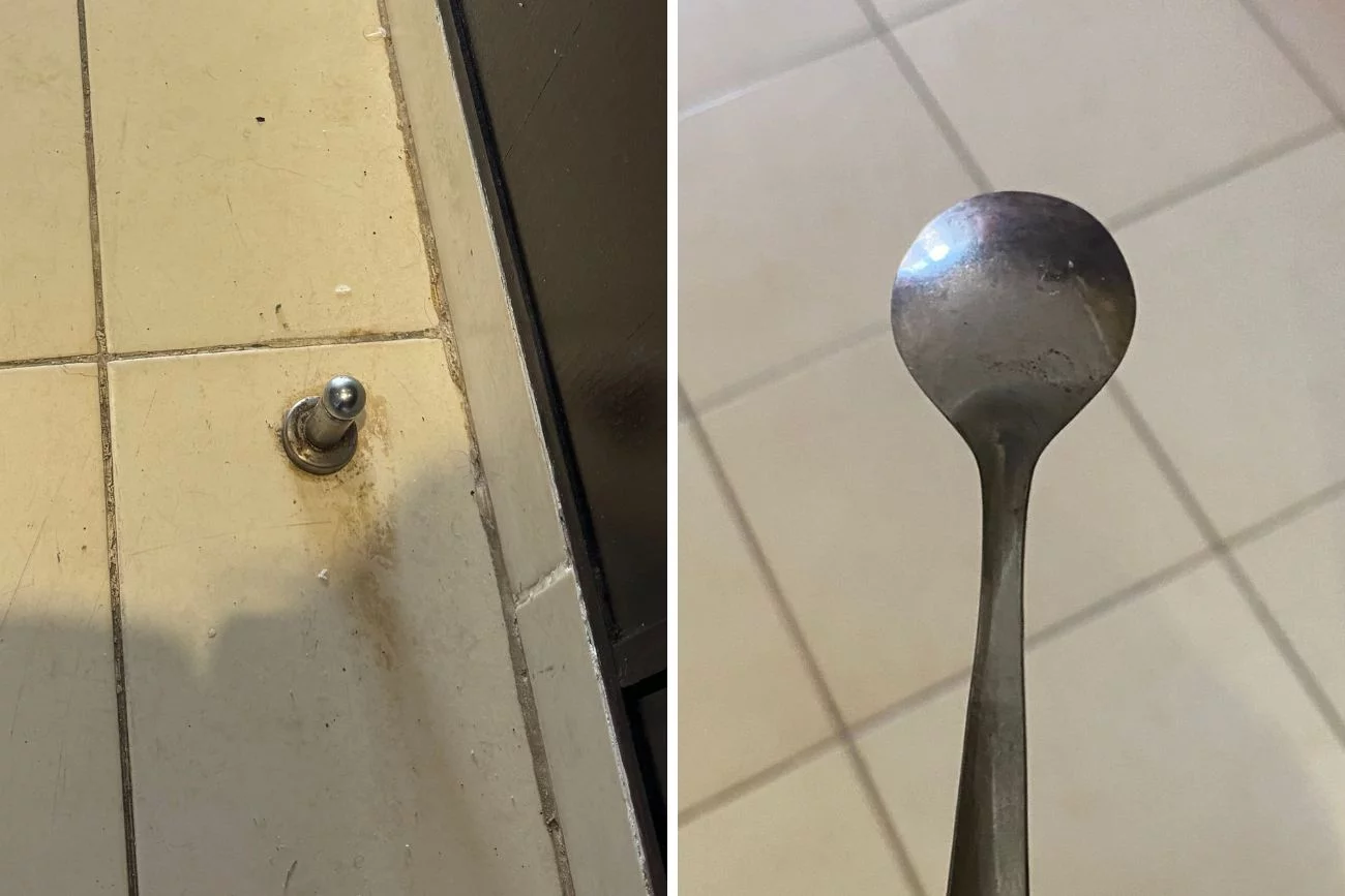 Warunki w hotelu zastępczym w Egipcie Zdjęcia brudnego hotelu zastępczego w Egipcie
