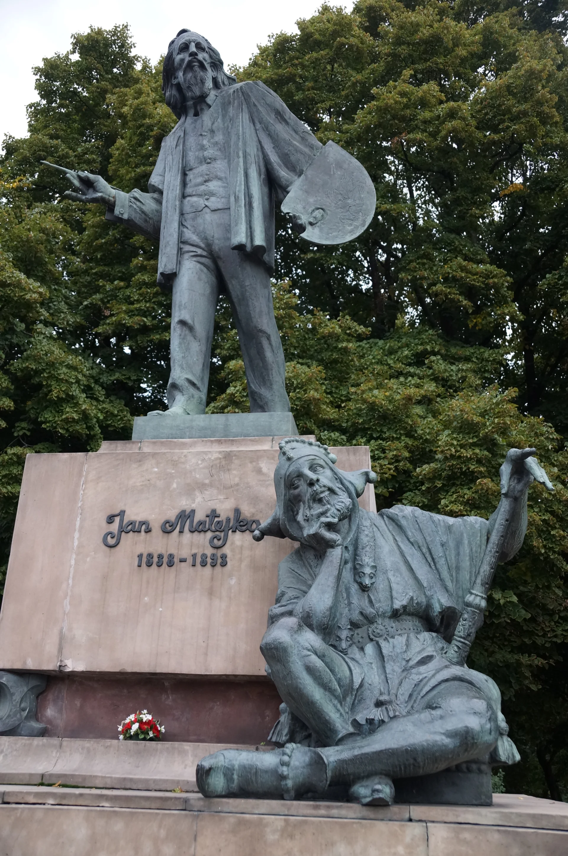 Pomnik Jana Matejki (i Stańczyka) w Warszawie