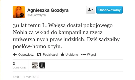 Dziennikarze krytykują byłego prezydenta.