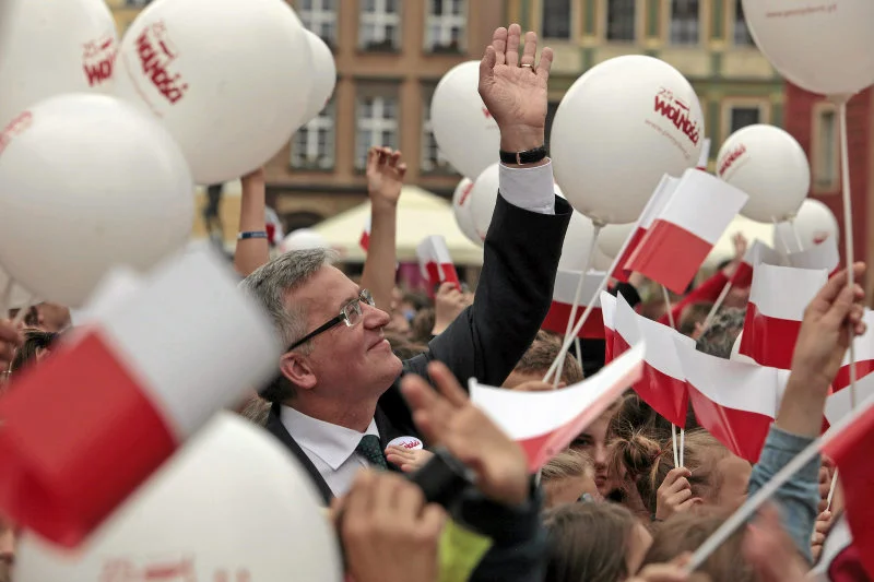 Bronisław Komorowski świętuje 25 lat wolności w Poznaniu.