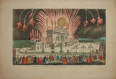 Pokaz fajerwerków, Londyn, 1763