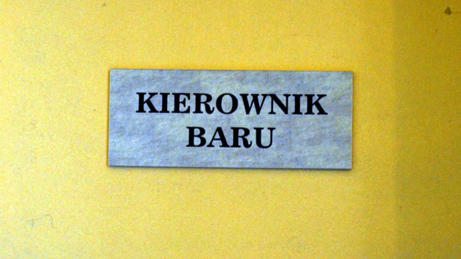 Kierownik Baru w Barze Gdańskim