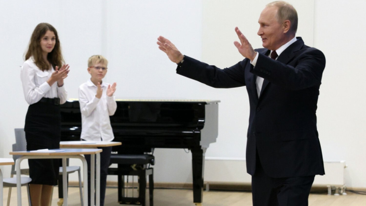 Putin spotkał się z mieszkańcami Kaliningradu. Nie trwało to nawet minuty