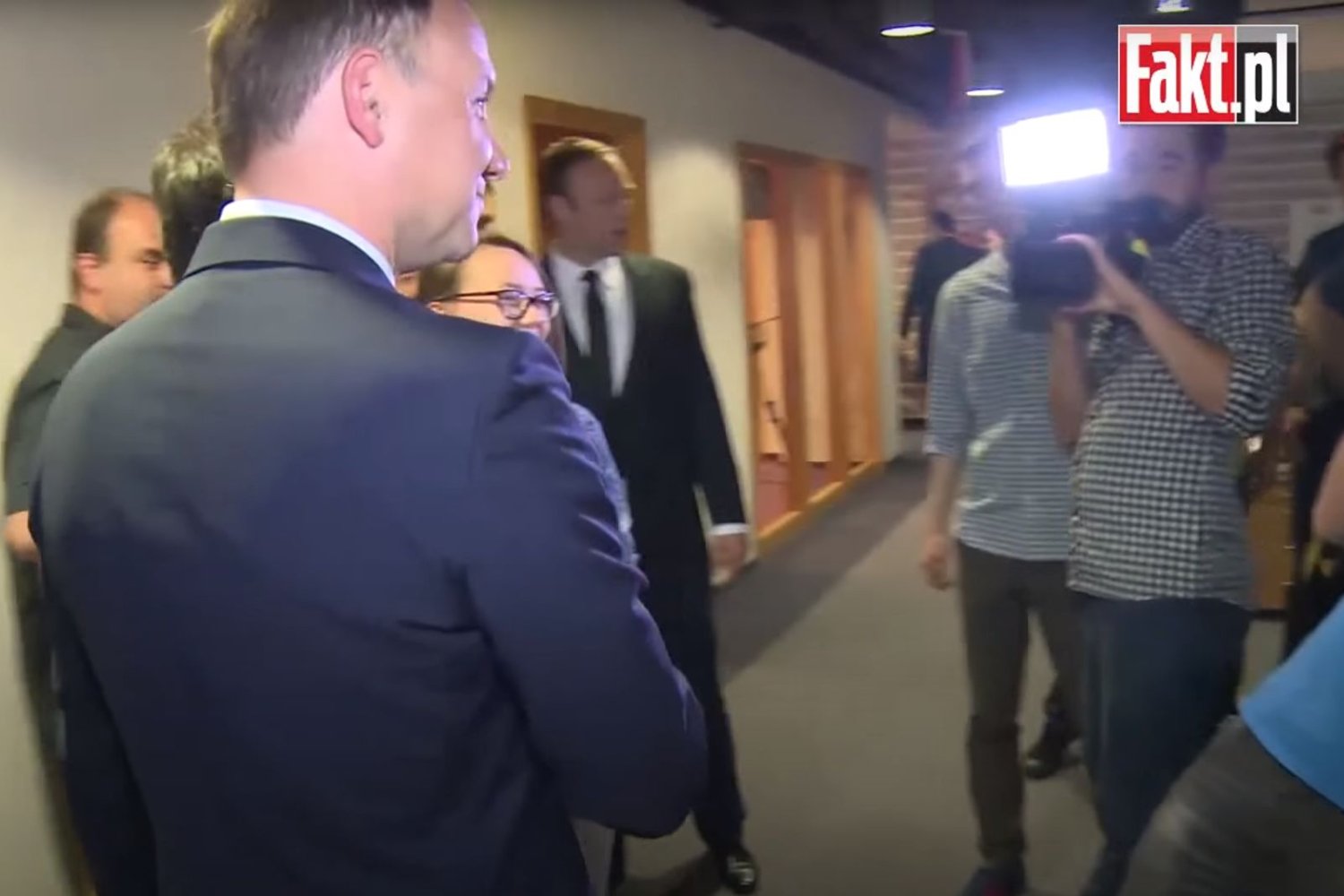 Andrzej Duda wizytował redakcję "Faktu" w 2015 r.