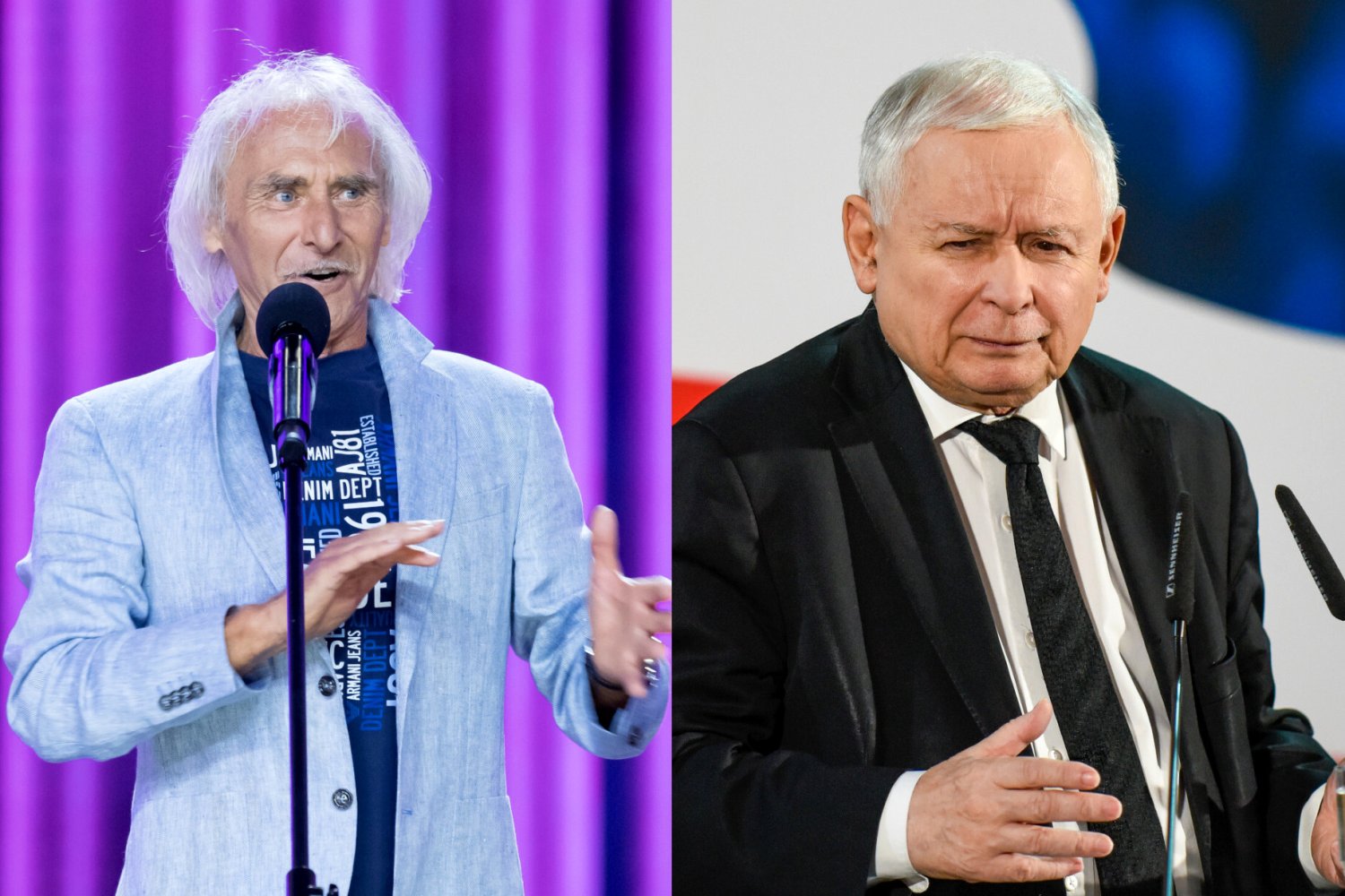 Jerzy Kryszak o żarcie Jarosława Kaczyńskiego w Puławach Jerzy Kryszak i Jarosław Kaczyński