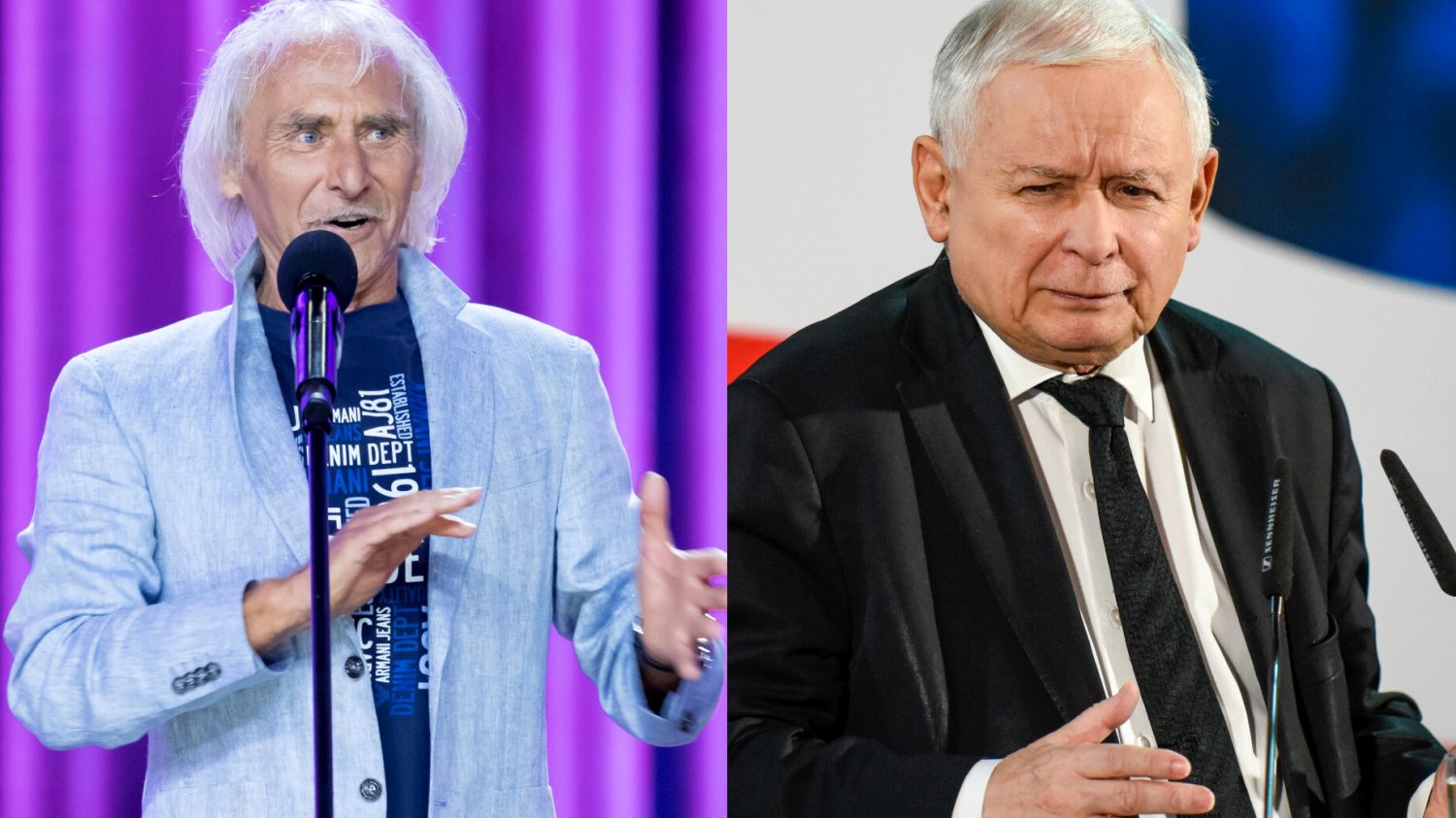 Jerzy Kryszak o żarcie Jarosława Kaczyńskiego w Puławach Jerzy Kryszak i Jarosław Kaczyński