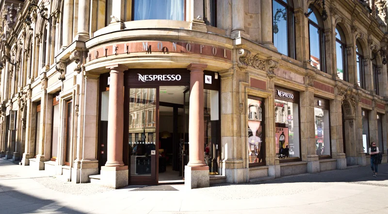 Butik Nespresso w Hotelu Monopol we Wrocławiu