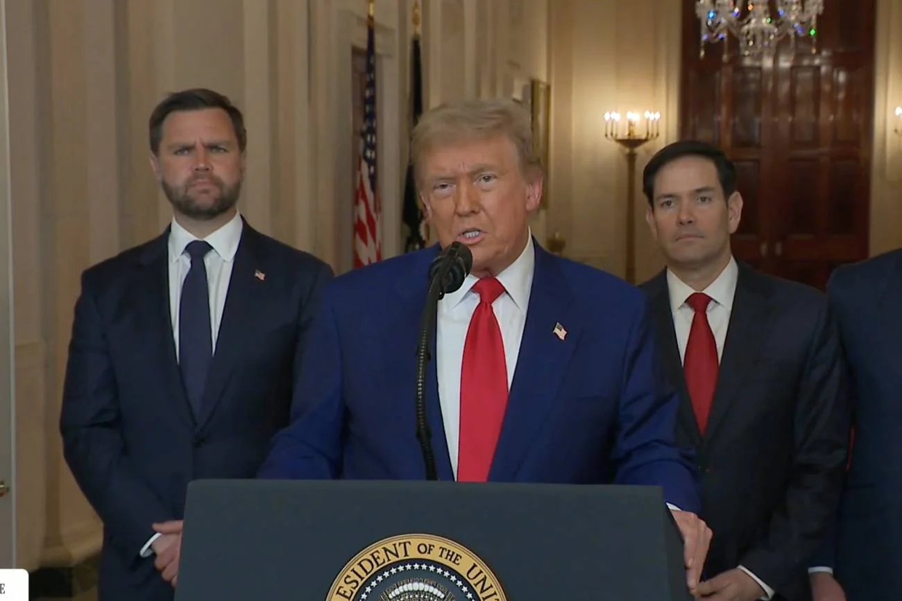 Atak USA na Iran. Donald Trump wygłosił specjalne orędzie Atak USA na Iran. Donald Trump wygłosił specjalne orędzie