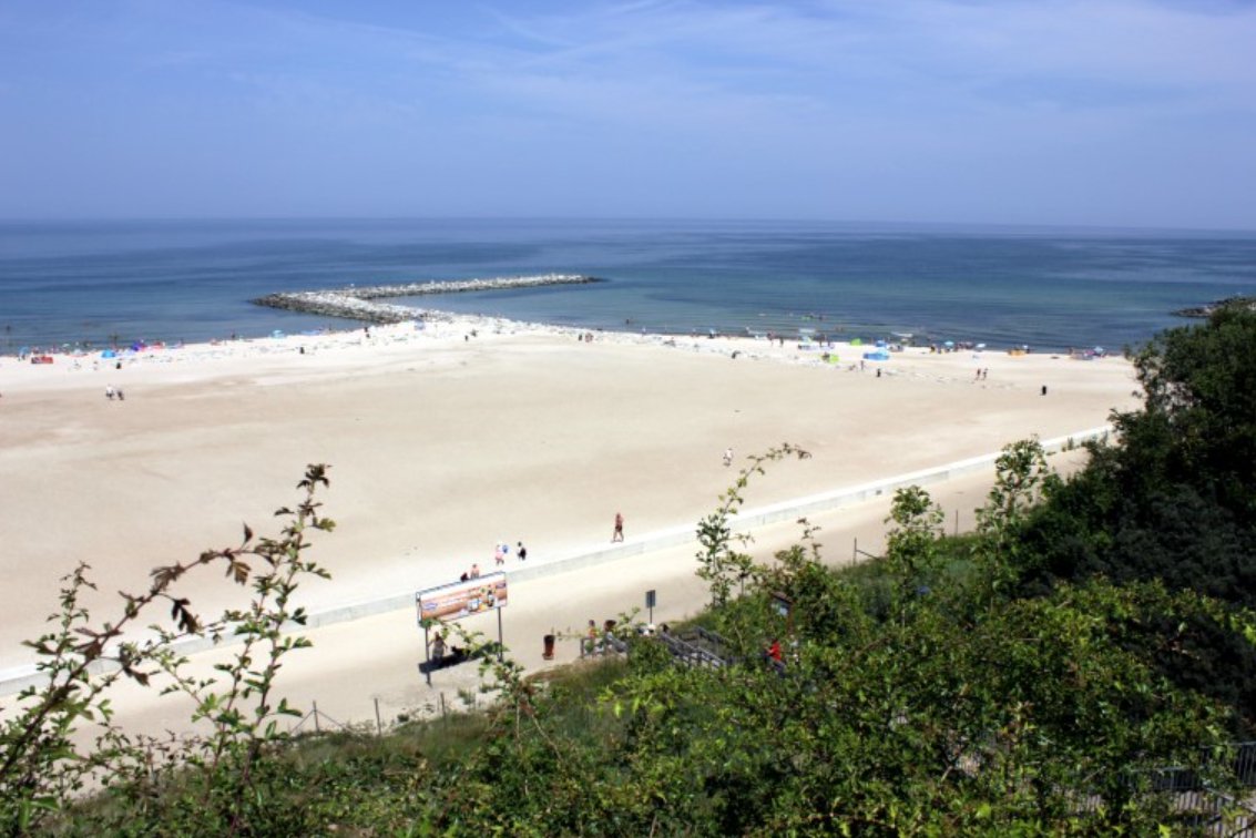 W Jarosławcu powstała największa sztuczna plaża w Europie.
