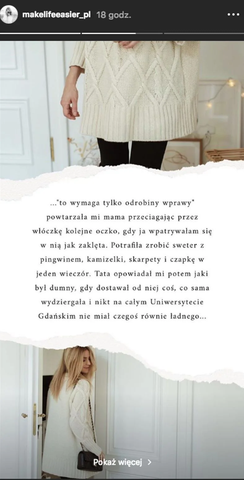 Katarzyna Tusk w swoim "listopadowym uniformie".