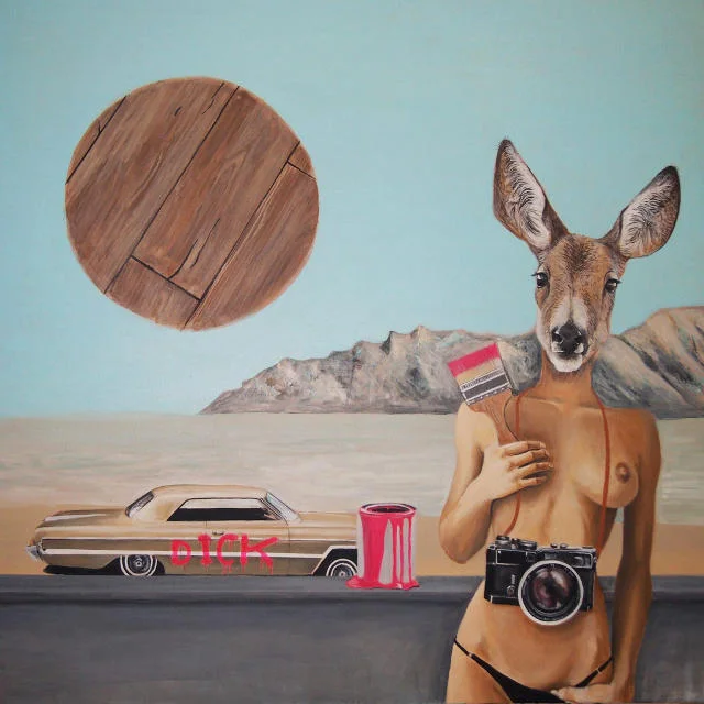 DICK, akryl na płótnie, 110x110 cm, 2014 rok.
