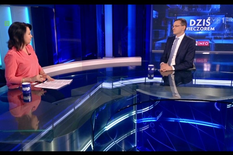 Morawiecki uspokaja Holecką: Nie ma żadnego 40% podatku. I zapowiedzi ministra nazywa "plotkami"