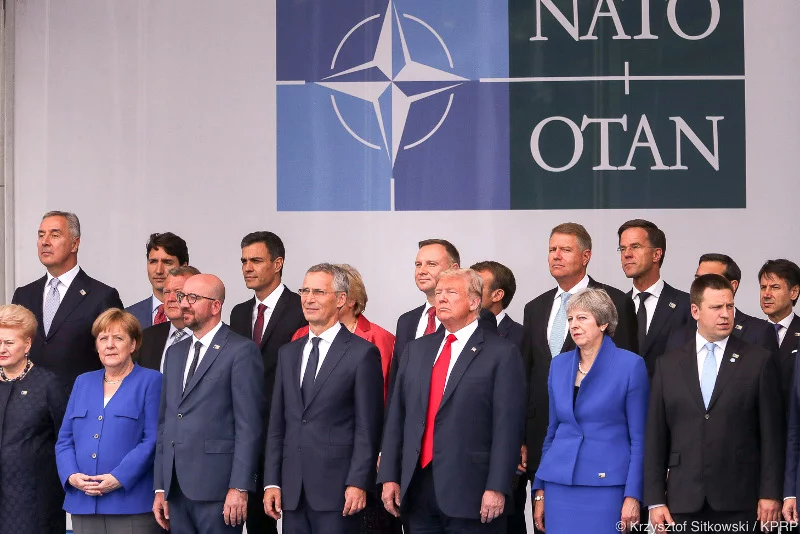 Prezydent Andrzej Dudę miał okazję porozmawiać z Donaldem Trumpem na szczycie NATO.