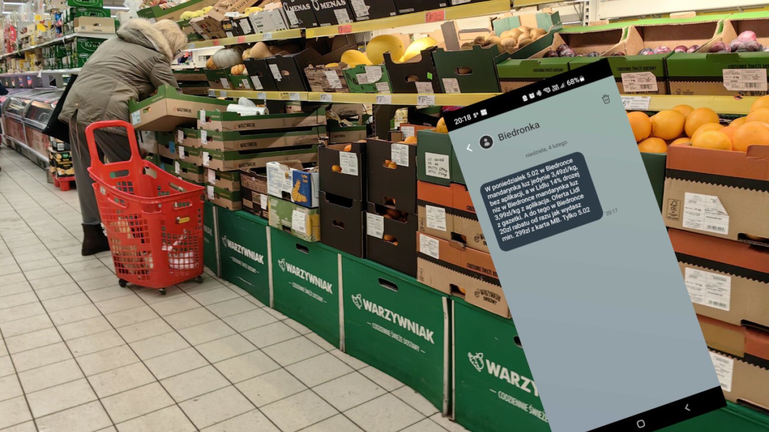 Biedronka kontra Lidl. Klienci pokazują dziwne SMS-y o promocjach