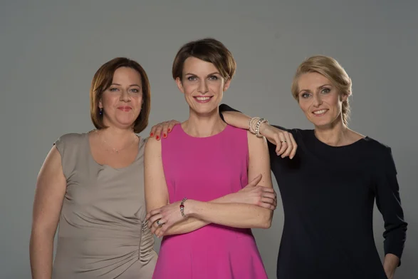 Autorki książki - od lewej Agnieszka Doboszyńska, Joanna Kwaśniewska, Justyna Kuczmierowska.