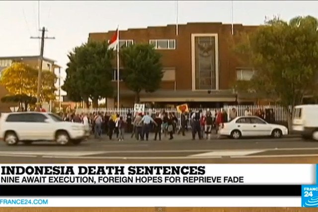 O okazanie skazanym łaski apelowano między innymi pod indonezyjskim konsulatem w Sydney