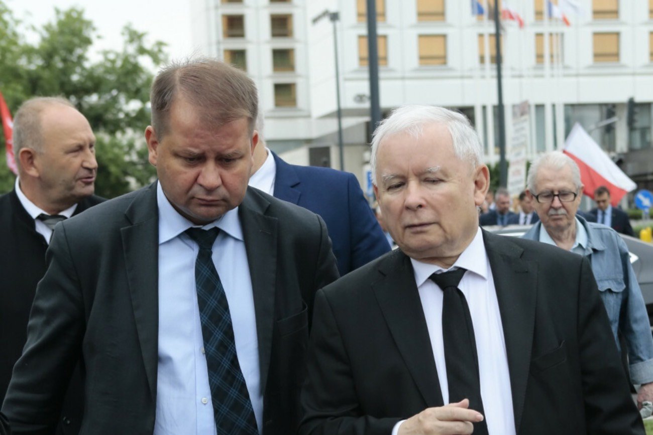 Jacek Cieślikowski i Jarosław Kaczyński