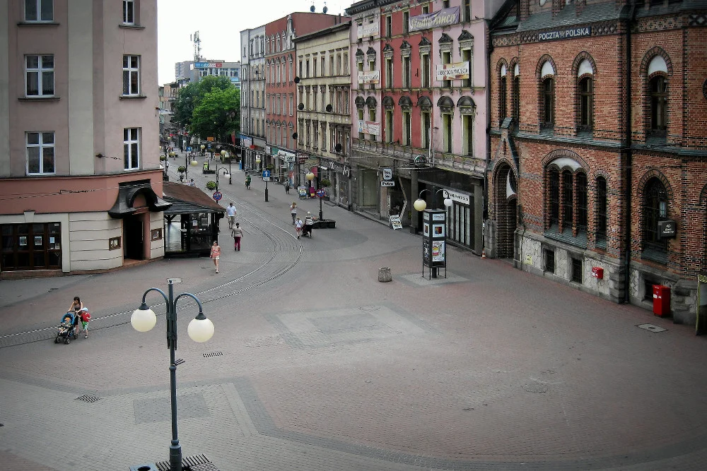 Ulica Wolności w Chorzowie.
