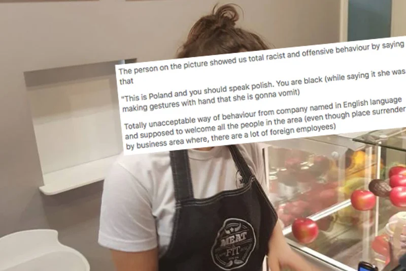Pracownica restauracji Meat & Fit  rasistowskim zachowaniem obraziła klienta. Już tam nie pracuje.