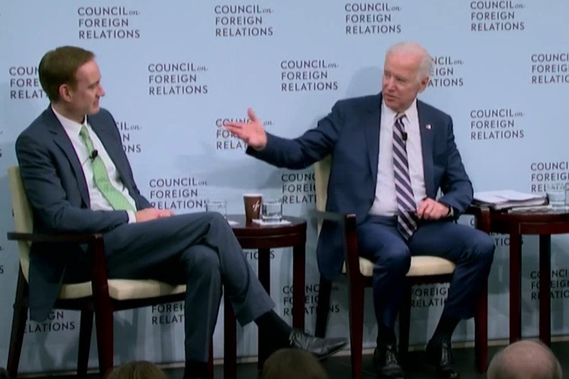 Michael Carpenter jest doradcą Joe Biden ds. międzynarodowych. Na zdjęciu obaj w 20018 roku.