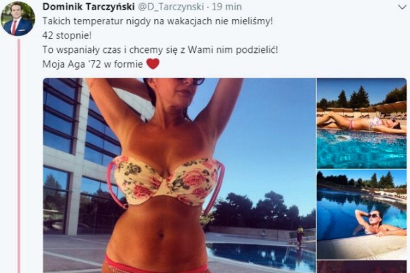 Te zdjęcia rozpalają internet, komentujący zarzucają Tarczyńskiemu brak taktu i hipokryzję.