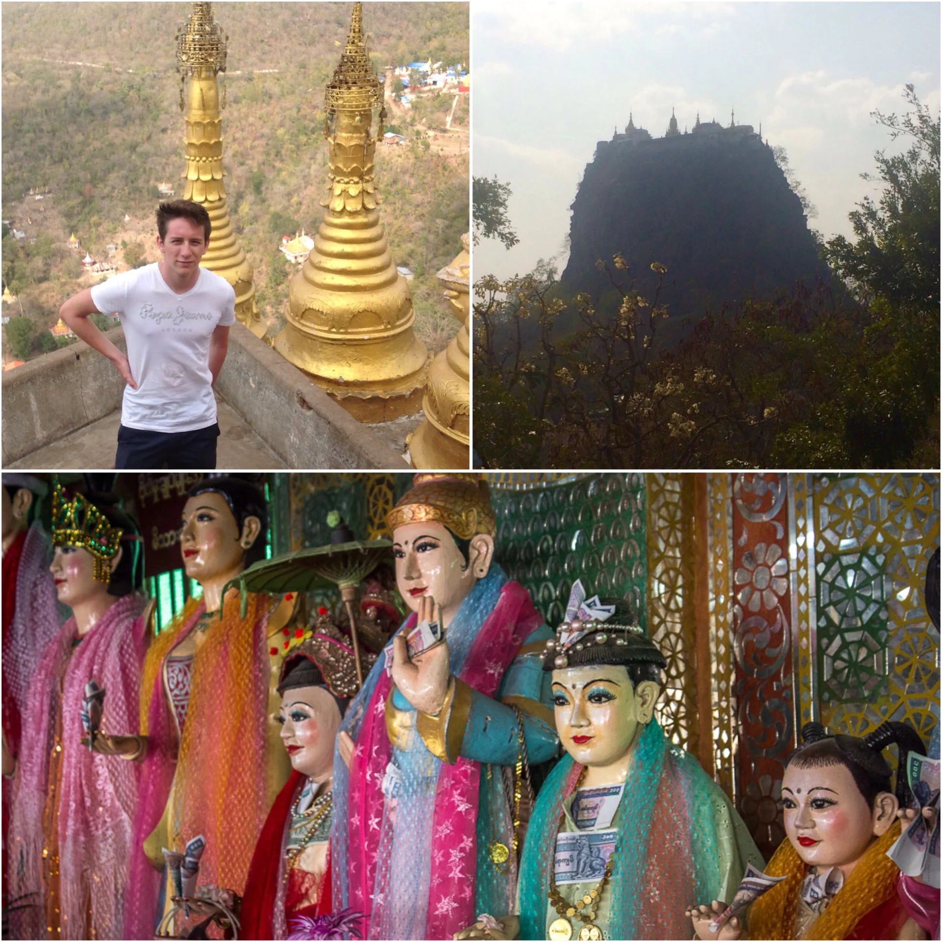Mount Popa, figurki Natów. Birma