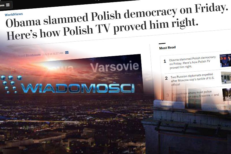 "The Washington Post" obnaża propagandowe manipulacje na rzecz PiS w Wiadomościach TVP.