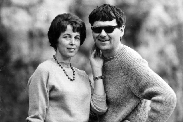 Zdzisław Beksiński z żoną Zofią w 1967 roku.