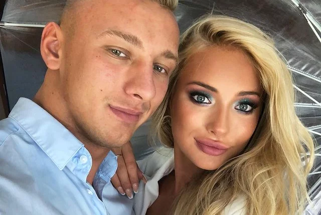 Julia Nowakowska i Dominik Grot w październiku 2020 roku