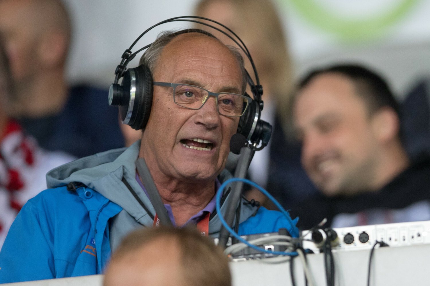 Dariusz Szpakowski wespół z Markiem Kolbowiczem komentował medalowy wyścig polskich wioślarek