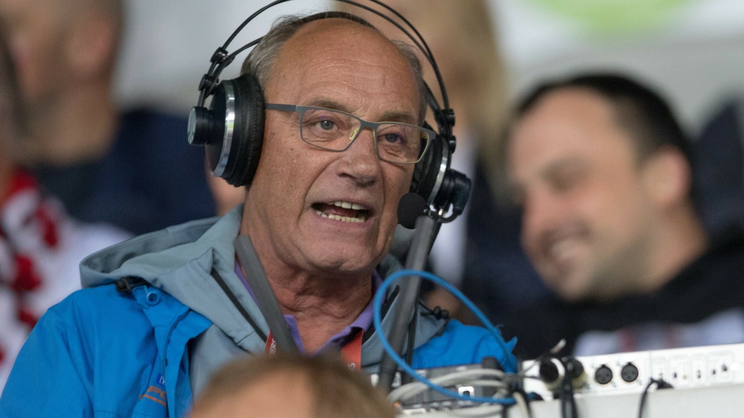 Dariusz Szpakowski wespół z Markiem Kolbowiczem komentował medalowy wyścig polskich wioślarek