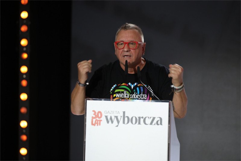Jerzy Owsiak zawładnął sceną na gali "Gazety Wyborczej".