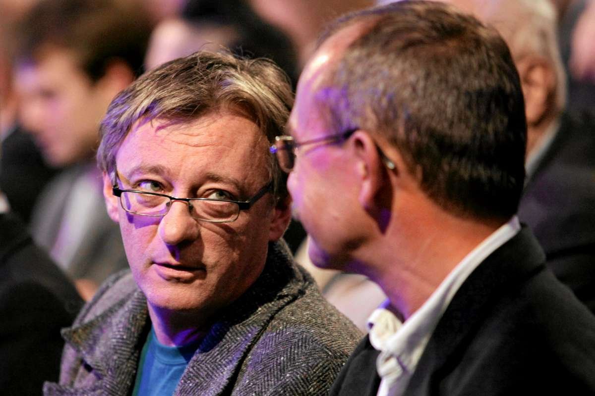 Janusz Rudnicki na gali rozdania nagrody literackiej Nike