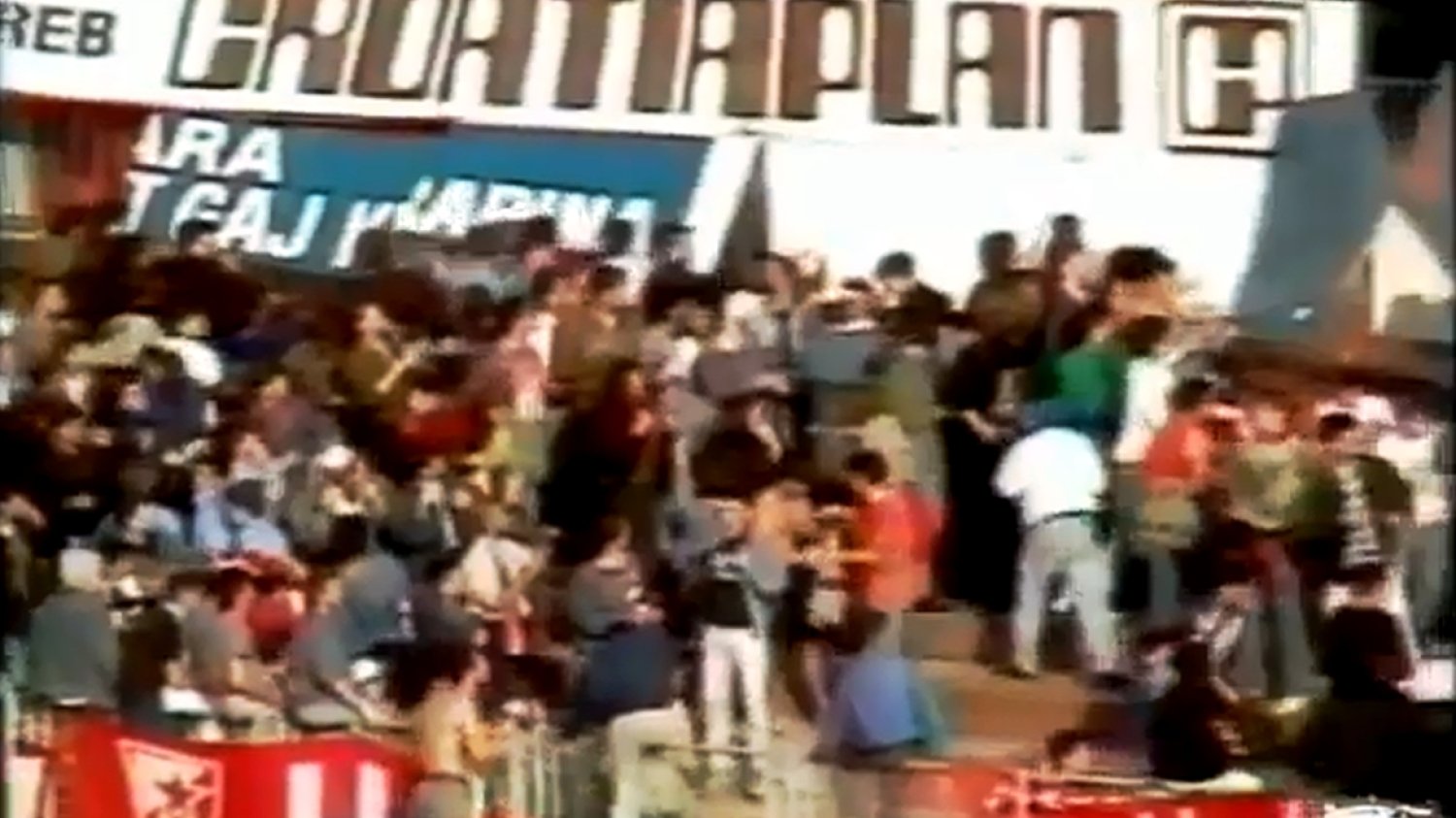 Stopklatka meczu Dinamo Zagreb - Crvena Zvezda 13.04.1990